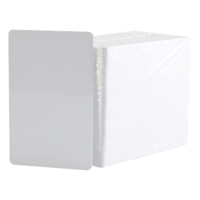 Tarjetas PVC / CR80 / 30 mil / 500 Piezas / 5.40 x 8.57 cm / Impresión de Alta Definición / Sin Tecnología | SIERRA STORE
