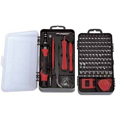 Juego de Reparación de Pantallas o Dispositivos Electrónicos de Uso Fino con 115 piezas con Estuche de Almacenaje. PRECISI...