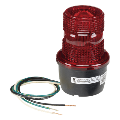 Luz de advertencia LED / 120 Vca / 24 Vcd / IP66 / IP69K / Perfil bajo / -30°F a 150°F / Montaje en tubo / Rojo | SIERRA STORE