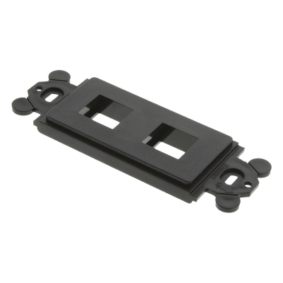 PANDUIT NK2RMFBL - Marco de Módulo Dúplex / 2 Espacios Keystone / Montaje GFCI / 3.81 x 2.94 x 3.28 in / Negro | SIERRA STORE