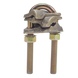 LINKEDPRO BY EPCOM LP-CX-2/0 - Conector Mecánico de Bronce / Unión Cruzada X / Calibre 4-2/0 AWG / Sin Soldadura / 1.18 x 2.36 x 1.77 | SIERRA STORE