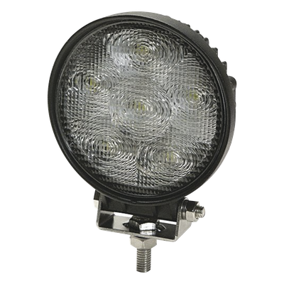 Luz de Trabajo LED / 700 lm / 12 a 24V DC / Montaje Pedestal / Aluminio Negro / IP Vehicular | SIERRA STORE