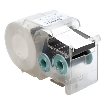 PANDUIT T038X000FJC-BK - Casete de Etiquetas / Poliolefina / Cinta Continua / 9.65 mm x 7.6 m (24.93 pies) / Negro sobre Blanco / | SIERRA STORE