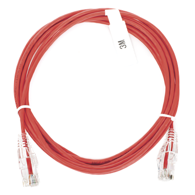 LINKEDPRO BY EPCOM LP-UT6-300-RD-28 - Cable de Parcheo Slim UTP Cat6 / 3 m (9.84 ft) / 28 AWG / Rojo / 1 Gbps | SIERRA STORE