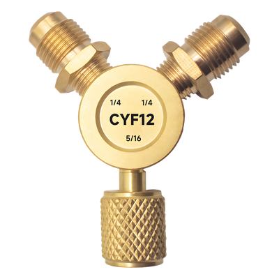 EPCOM CYF-12 - Conector Y para Refrigeración / 2 Entradas 1/4" Macho Flare / 1 Salida 5/16" Hembra Flare / Recuperación y Evacuación / | SIERRA STORE