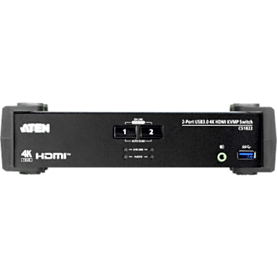 Conmutador KVMP 2 Puertos | HDMI 4K DCI 60Hz | USB 3.1 Gen 1 5 Gbps | Video DynaSync™ | Audio Mixer Mode | RS-232 | Firmware | SIERRA STORE
