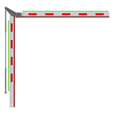 HIKVISION 307500825 - Brazo Articulado para Barrera / Altura Máxima 2.35 m (7.7 ft) / Diseño 1.5+1.5 m (4.9+4.9 ft) / Iluminación | SIERRA STORE