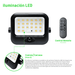 Luminario LED Solar / Sensor PIR / Potencia 100 W o 200 W / Flujo Luminoso 1600 lm o 4600 lm / Batería de Fosfato 3.2V 6Ah o 15Ah / | SIERRA STORE
