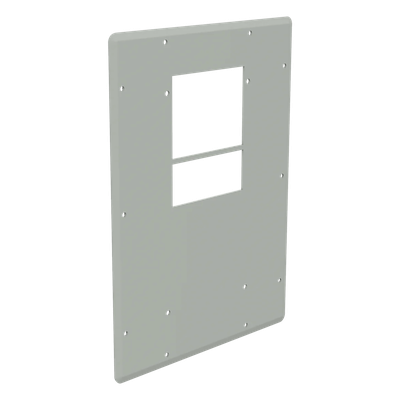 Placa Adaptadora / Aluminio 3mm / 506x381mm / RAL 7035 / Junta Espuma / Hardware Inox / Puesta a Tierra / 19.9x15in | SIERRA STORE