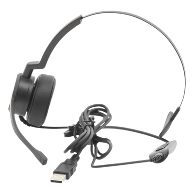 Auriculares USB / Mono / Audio HD / Micrófono Cardioide con Cancelación de Ruido / Diadema Ajustable / 58 g | SIERRA STORE
