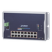 Switch Industrial Administrable Capa 2 de Pared / 16 Puertos PoE 802.3at Gigabit / 2 Puertos SFP / IP40 / -10 a 60 °C / 240W | SIERRA STORE