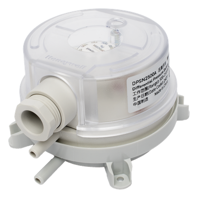 Presostato Diferencial de Aire / Rango Ajustable 500 a 2500 Pa / Contacto SPDT 1.5 A / IP54 / Incluye Manguera 2 m (6.6 ft) | SIERRA STORE