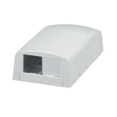 PANDUIT CBX2WH-AY - Caja de Montaje en Superficie / 2 Espacios Mini-Com / 2 Puertos / ABS / 1.95 x 1.06 x 3.65 pulgadas | SIERRA STORE