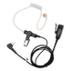 Micrófono de Solapa con Audífono / Tubo Acústico Transparente / Cable Trenzado Ultra Resistente / PTT Integrado / Compatible HYT y | SIERRA STORE