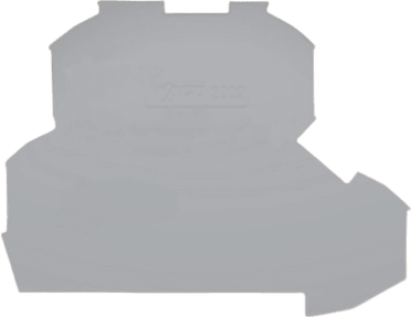 Placa Final e Intermedia / Espesor 0,8 mm / Gris / Poliamida PA 66 / UL 94 V0 / Certificación Ferroviaria DIN EN 50155 / R...