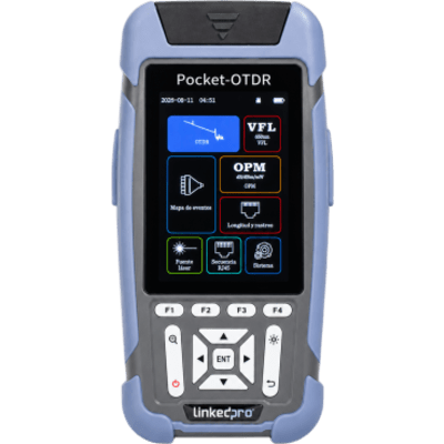 LINKEDPRO BY EPCOM LP-M-OTDR-V2 - Mini OTDR para Fibra Óptica / Monomodo 1310nm y 1550nm / Rango Dinámico 24dB/22dB / VFL 10mW / OPM | SIERRA STORE