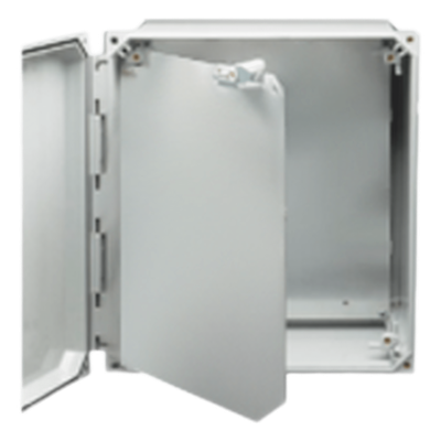 Gabinete para exterior / IP66 NEMA 4X / Policarbonato UV / 14' x 12' x 6' / Riel DIN 35mm / Gestión de cables | SIERRA STORE