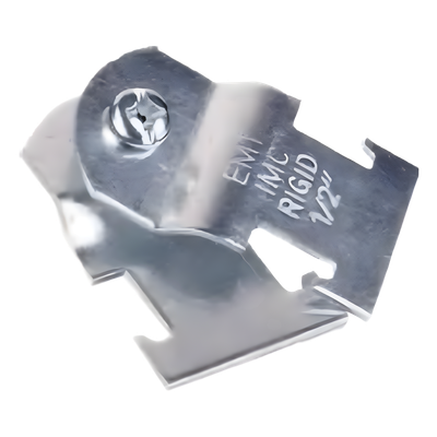 Abrazadera Unicanal / 1" (25.4 mm) / Acabado Galvanizado / Espesor 1.5 mm / Tornillo 1/4" / 66 x 32 mm | SIERRA STORE