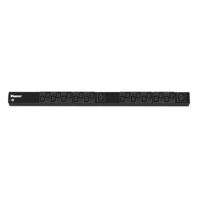 PANDUIT P22B05M - PDU Básico para Rack / 120 Vca / 20 A / 20x C13 + 2x C19 / NEMA L5-20P / Vertical 0U / 1.69 x 32.2 x 2.09 in | SIERRA STORE