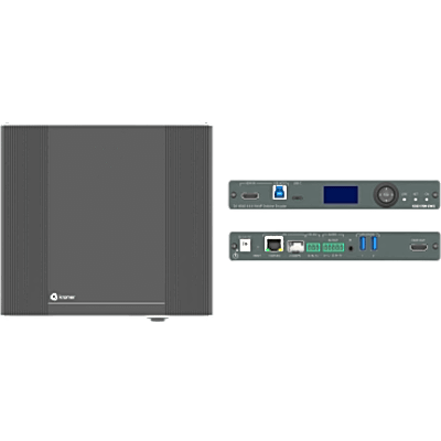 Switcher Encoder AVoIP 2x1 4K60 4:4:4 | Con Dante | Streaming por Ethernet Cobre y Óptico | Unicast y Multicast | Soporte USB, IR | SIERRA STORE