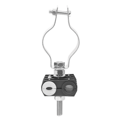 Sujetador de Cable para Torre / 2 Cables 6-8 mm / Abrazadera 1 1/4 in (32 mm) / Plástico de Alta Resistencia / Incluye Hardware | SIERRA STORE