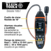 Detector de Fugas de Gas Combustible / 50-10,000 ppm / Sensor Electroquímico / Cuello Flexible 18'' (1.5 ft) / Alarma 85 dB | SIERRA STORE