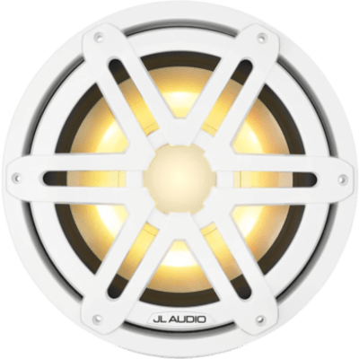 Subwoofer Náutico / 10" / LED RGB / Rejilla Deportiva Blanca / 175 W RMS / 4 Ω / Deflector Infinito / Cono de Polipropileno Relleno de | SIERRA STORE