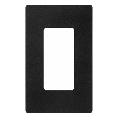 Placa de Pared Decorativa / 1 Espacio / Diseño Sin Tornillos Visibles / Acabado Satinado Midnight / Perfil Delgado 7.6 mm | SIERRA STORE