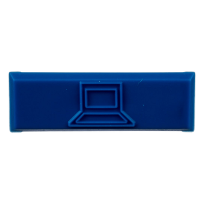 PANDUIT CIDBU-C - Iconos de Datos / Mini-Com / 14.2 mm Ancho / 2 mm Profundidad / 4.6 mm Altura / ABS / Paquete 100 / Azul | SIERRA STORE