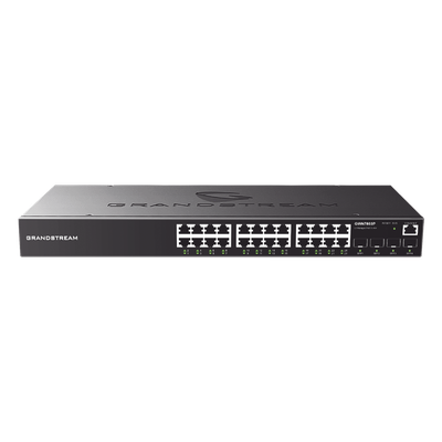 Switch Administrable / 24 Puertos Gigabit RJ45 / 4 Puertos SFP Uplink / 56 Gbps / GWN Cloud | SIERRA STORE