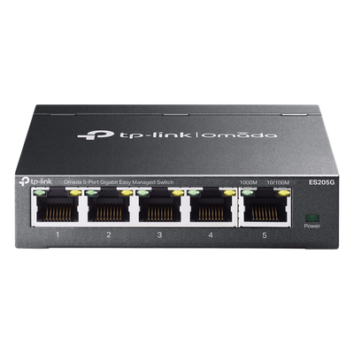 Switch Gestionado SDN / 5 Puertos Gigabit / 10 Gbps Capacidad Switching / 7.4 Mpps Forwarding Rate / Fanless / VLAN 802.1Q / QoS 8 | SIERRA STORE