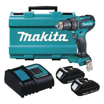 Rotomartillo/Taladro Inalámbrico (1/2") de 1,900 RPM, 18Vcc, Torque 50 N.m. Incluye 2 Bat. (1.5Ah) y Cargardor. SIN CARBONES. | SIERRA STORE
