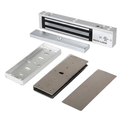 Kit de Control de Acceso / Chapa Magnética 600 lbs (272 kg) / Montaje en U Puerta Cristal / Interior / UL | SIERRA STORE