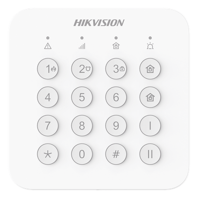 HIKVISION DS-PK201B-WB - Teclado Inalámbrico de Armado/Desarmado / RF con Salto de Frecuencia / LED y Buzzer / Autonomía 2 Años / -10 | SIERRA STORE