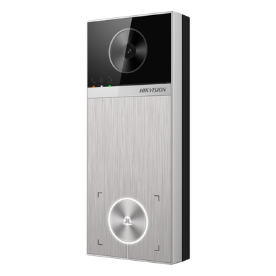 HIKVISION DS-KV6114-ME1 - Videoportero IP / 4 Megapixel / Ángulo de Visión 150° / Control de 2 Cerraduras / Detección de Sonidos | SIERRA STORE