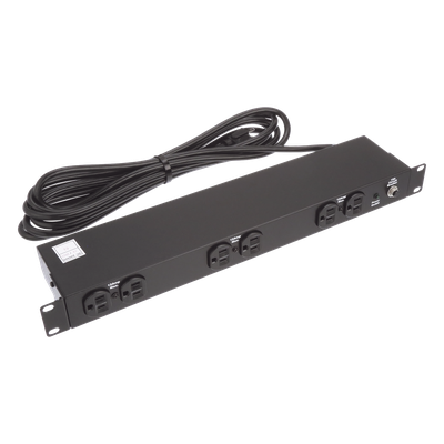 PDU Básico de Rack / 6 Salidas NEMA 5-15R / Entrada NEMA 5-15P / 19 in / 1UR / 15 A / 120 Vca | SIERRA STORE
