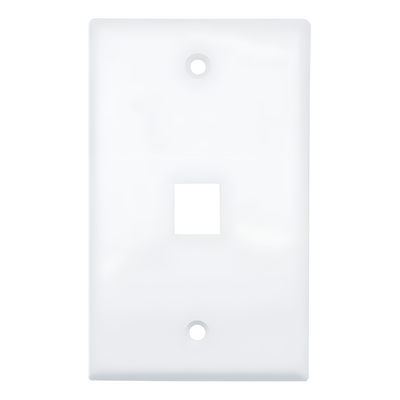 HIKVISION DS-1FPA1-A - Placa de Pared / 1 Puerto / 114x70x10 mm / UL 94 V-0 / Blanco / 20 Piezas / ABS | SIERRA STORE