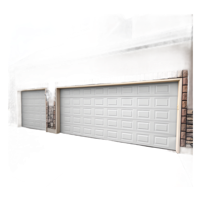 ACCESSPRO SECGAR147SC - Puerta de Garage Residencial / Panel Calibre 26 / Relleno Poliuretano 43 mm / Densidad 45 kg/m³ / Diseño | SIERRA STORE