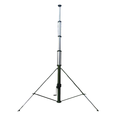 Mástil Telescópico Manual / 9 m (29.5 ft) / Retráctil 2.25 m (7.4 ft) / Carga 20 kg / Viento 100 km/h / Aluminio 6063 / IP65 | SIERRA STORE