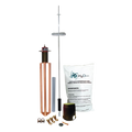 Kit de Pararrayos Dipolo Corona / Ángulo de Protección 72° / Mástil 1.2 m (3.9 ft) / Electrodo 45 A / Accesorios Completos de | SIERRA STORE