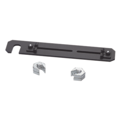 PANDUIT FR6TRBE58 - Soporte de Montaje a Techo / Canaletas 4x4 y 6x4 / Varilla Roscada 5/8" / Acero Negro / 10" Largo x 2" Ancho | SIERRA STORE