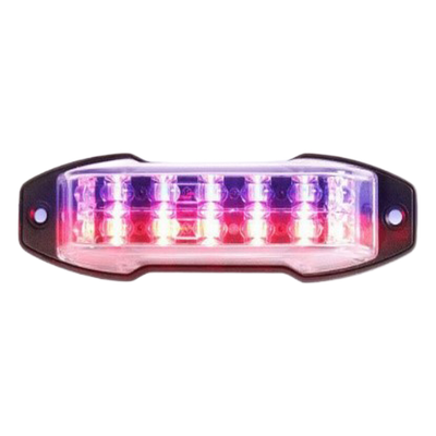 Luz perimetral de advertencia / 18 LED ámbar / 24 patrones programables / SAE J595 Clase I / California Title 13 / Ultra delgada | SIERRA STORE