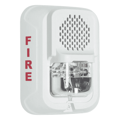 Sirena de Baja Frecuencia con Estroboscopio / 520 Hz / 7 Niveles de Candela / 2 Hilos / Montaje en Muro | SIERRA STORE