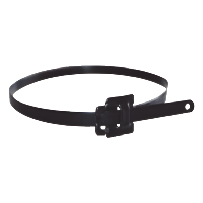 Cincho de acero inoxidable reusable / 9.5mm ancho / 457mm largo / 50 piezas / 42.25 kg carga máxima / 15 pies equivalente | SIERRA STORE