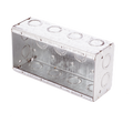 Caja Multigang de Acero Galvanizado / 4 Gangs / Profundidad 2.5 in / 20 Entradas TKO 1/2"-3/4" / Capacidad 63.5 in³ / UL Listed | SIERRA STORE