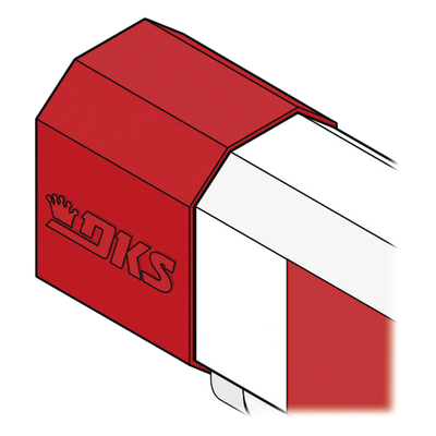 Tapón para Brazo de Barrera / Diseño Octagonal / Alta Visibilidad Roja / Fijación con Tornillos Autorroscantes | SIERRA STORE