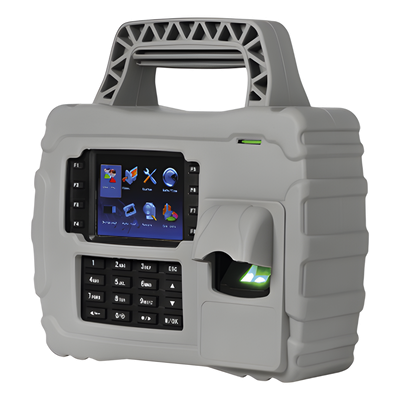 Lector Biométrico Portátil / 5,000 Huellas / 30,000 Tarjetas / Wi-Fi / TCP-IP / IP65 / Batería 7.6 Ah | SIERRA STORE