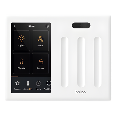 Control touch desde su pantalla en pared, compatible con 3 cargas para controlar iluminacion. | SIERRA STORE