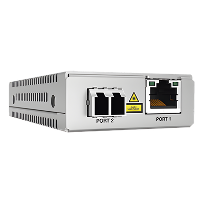 Convertidor de medios / Gigabit Ethernet a fibra óptica / LC monomodo / 10 km / TAA / 10/100/1000 Mbps | SIERRA STORE