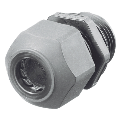 Conector de Cable / Estilo Europeo / Conductores 0.17" a 0.45" / Conduit 1/2" / Nylon Ignífugo UL / Color Gris | SIERRA STORE